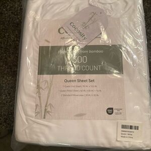 White Bamboo Queen Sheet Set